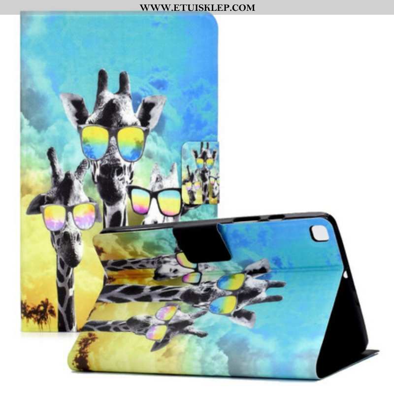 Etui Folio do Samsung Galaxy Tab A7 Lite Funky Żyrafy